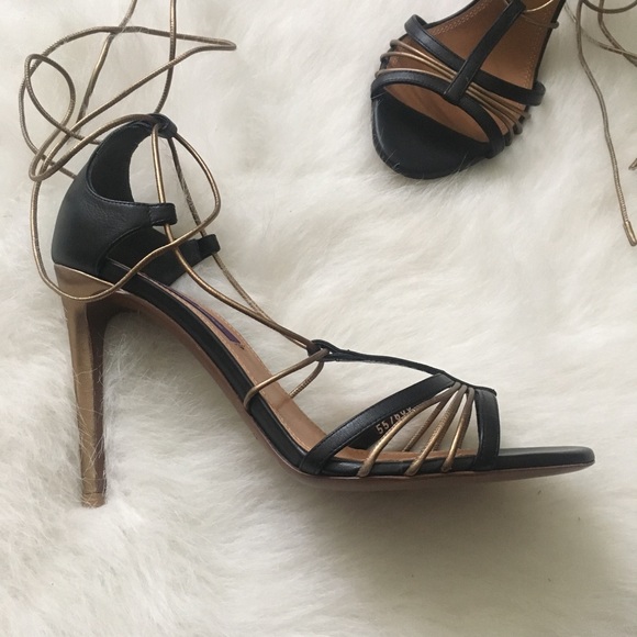 Ralph Lauren Purple Label Lace Up Heels, EUR Sz 38 - Picture 5 of 8